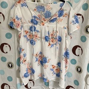 LOFT Flower Blouse, NWT, XL